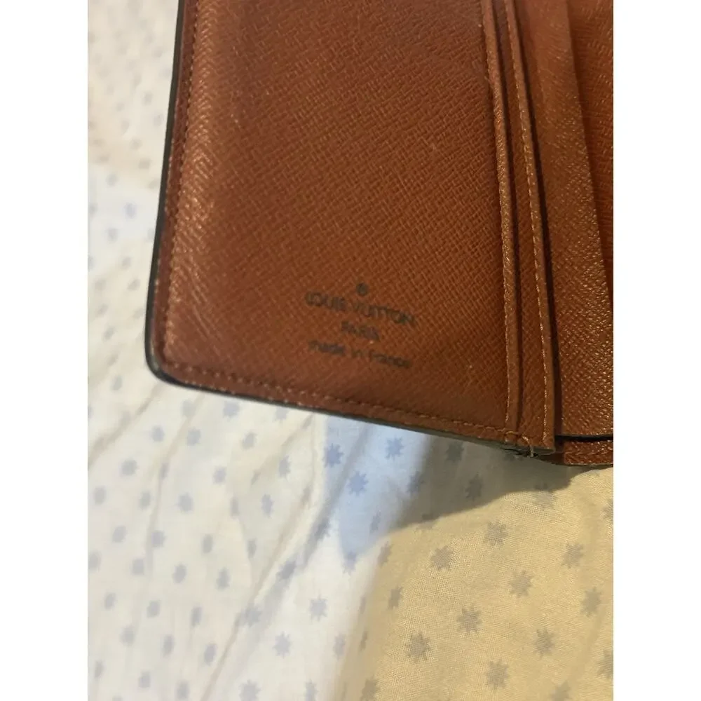 Louis Vuitton Brown Monogram Wallet with Kiss Lock